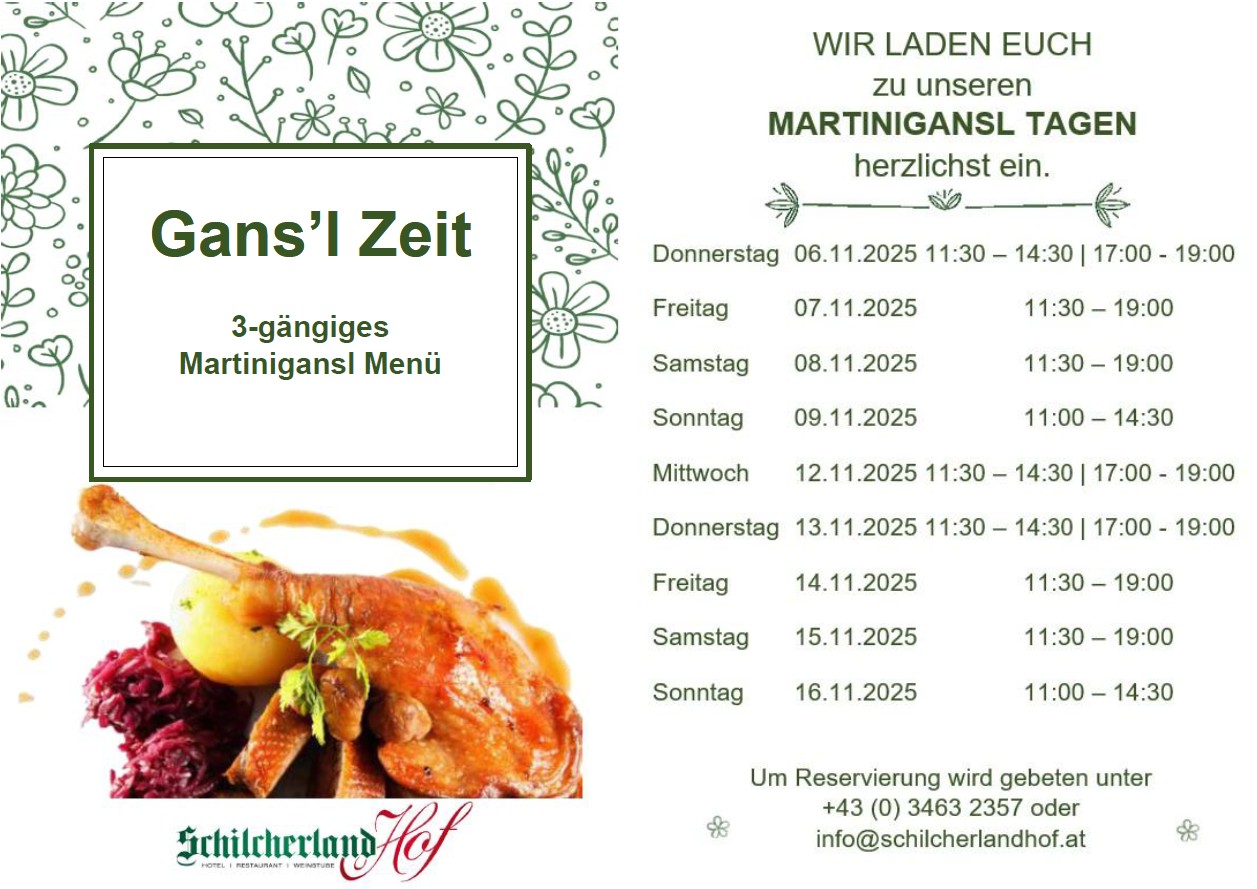 GANS'L ZEIT IM SCHILCHERLANDHOF